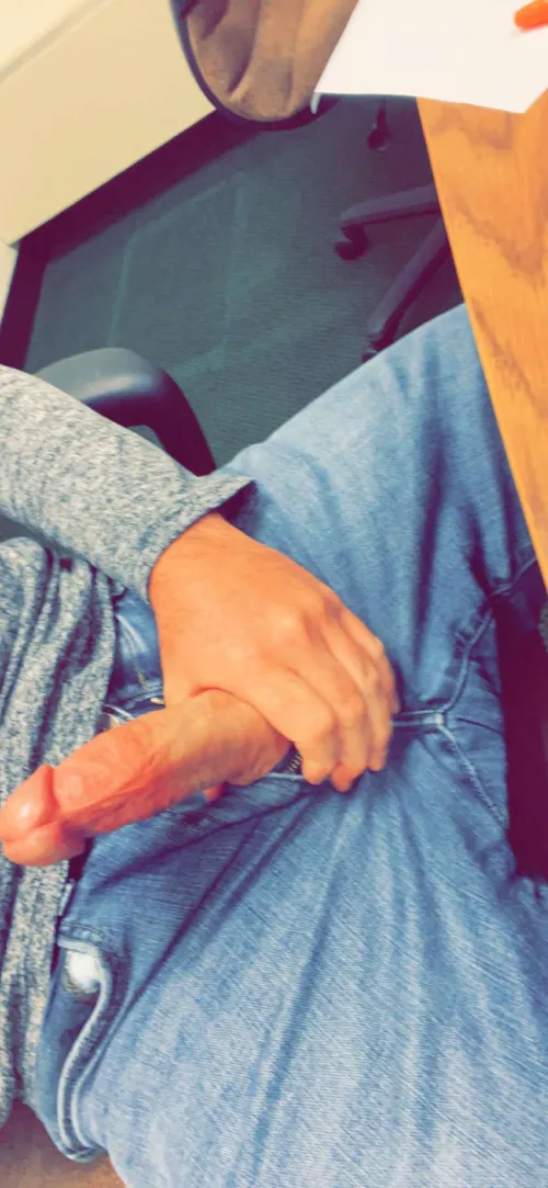 Jerking Off in the Office