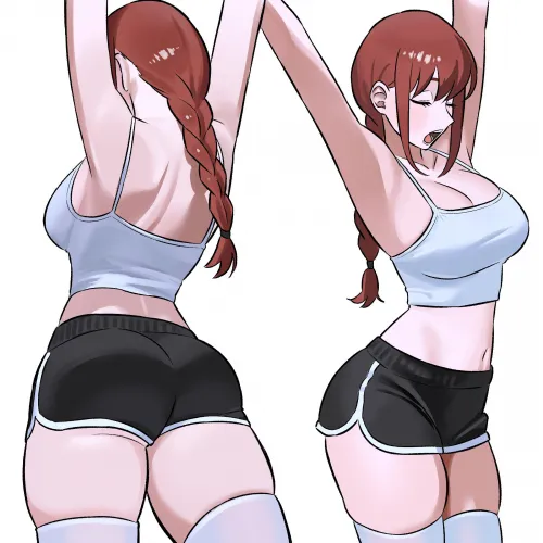 Makima Stretching [Chainsaw Man]