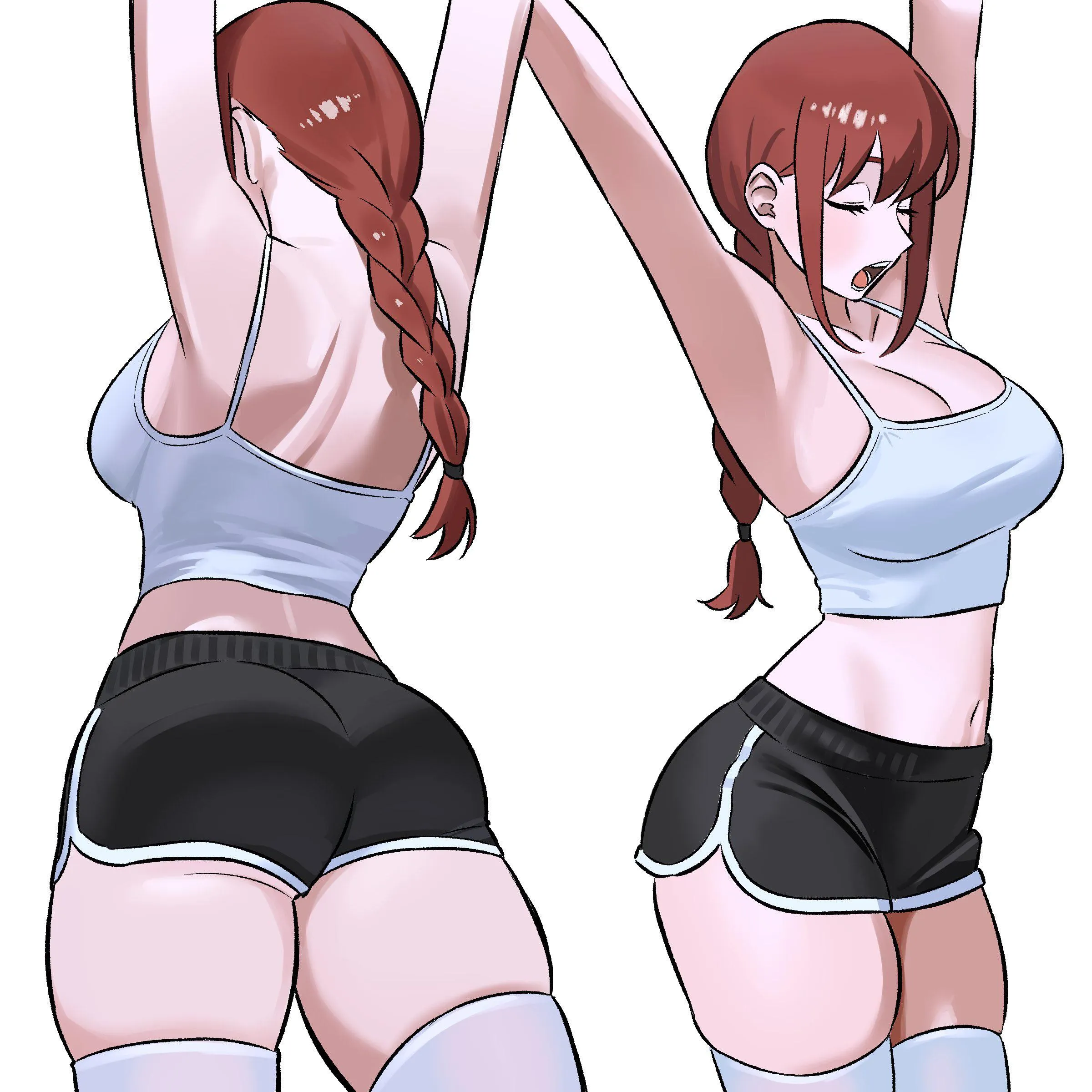Makima Stretching [Chainsaw Man]