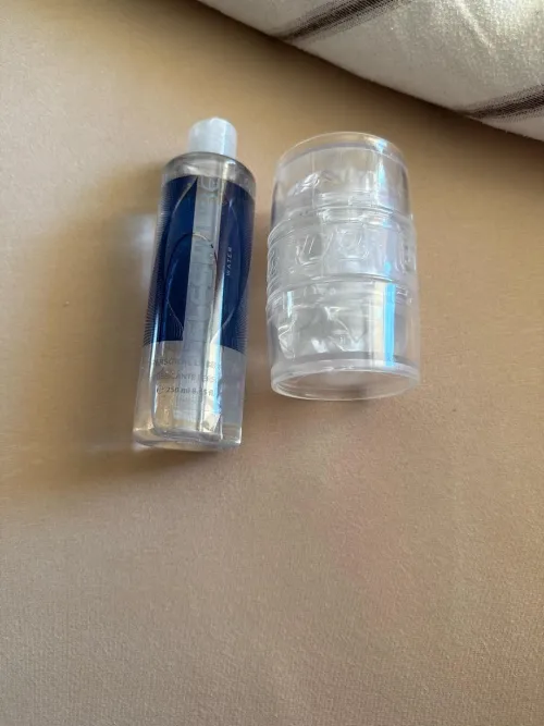 My first fleshlight. I'll probably won't last many strokes👉👈