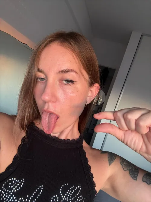 Open your mouth so I can spit in it while I humiliate your small penis