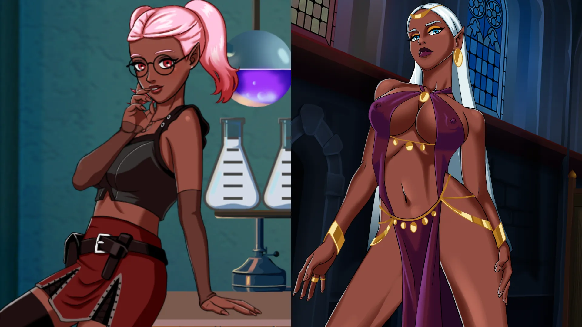 Based on design, which girl do you think is more freakier? Izelle (left), the Alchemist or Morwenna (right), the High Priestess?