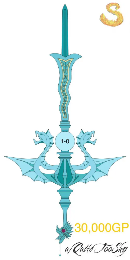 Ember u/-__Ember__- the Soul Smith and personal blacksmith of the War Mother surprised me when I was saving civilians by pretending to be one. She used several dirty tricks and now she's turned me Magic Girl Qutie into a replica of my own weapon.