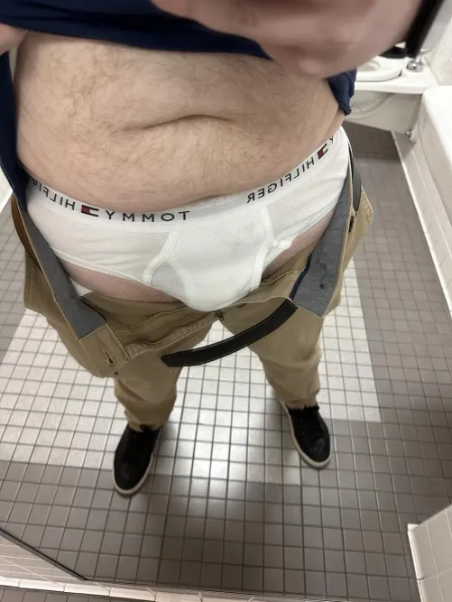 I wonder if anyone else at work was wearing tighty whities