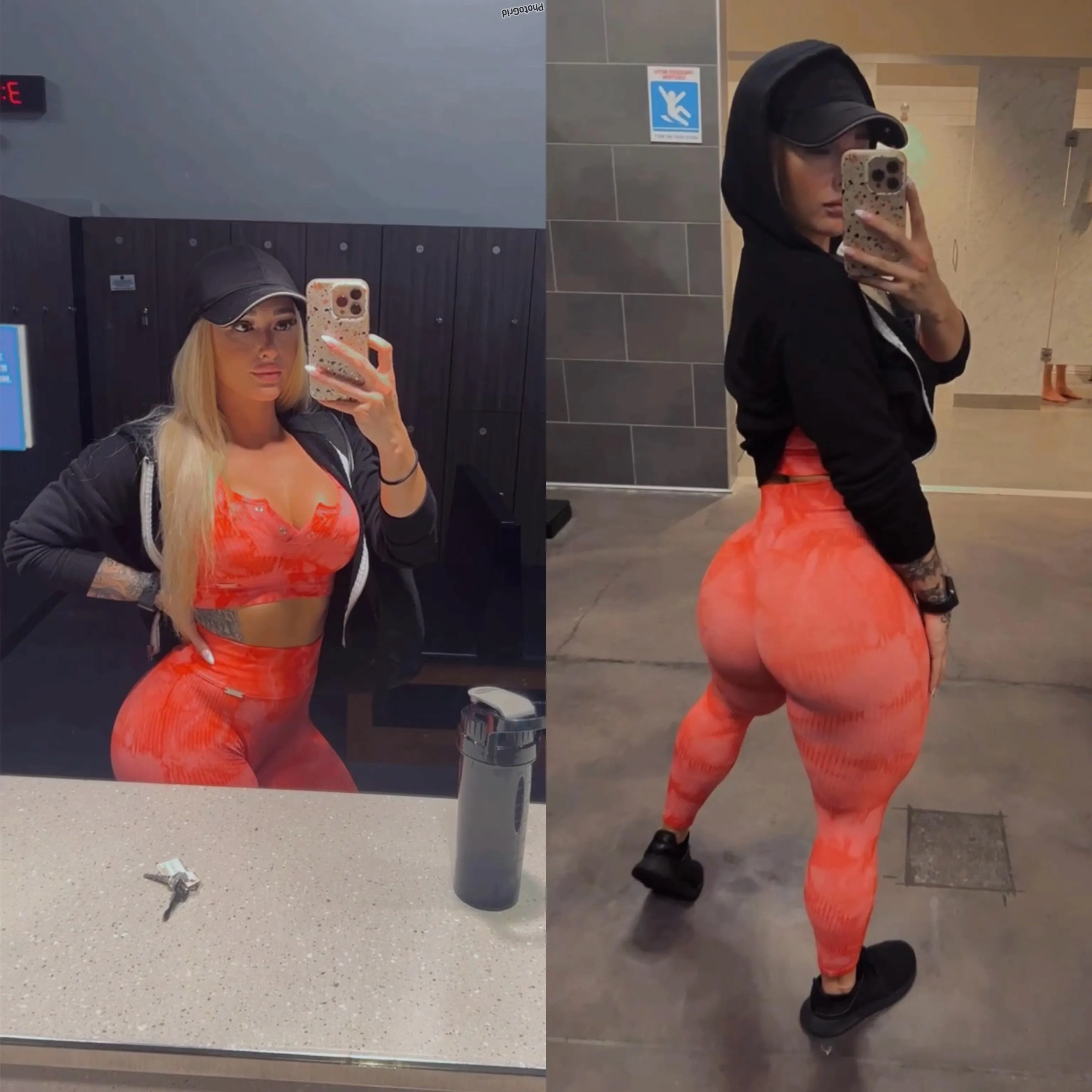 looking extra peachy