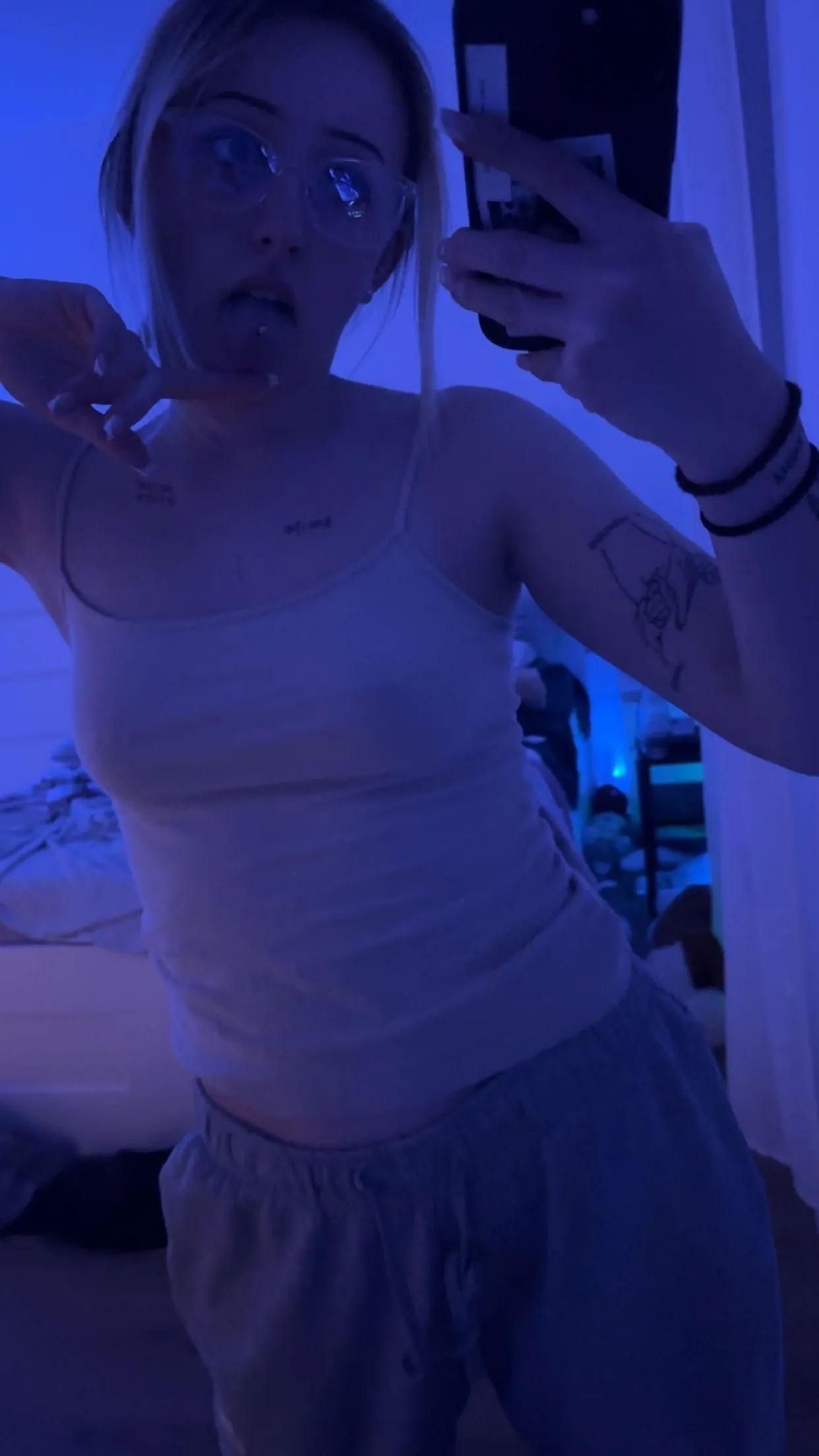 My nipple piercing are beginning to be licked by someone