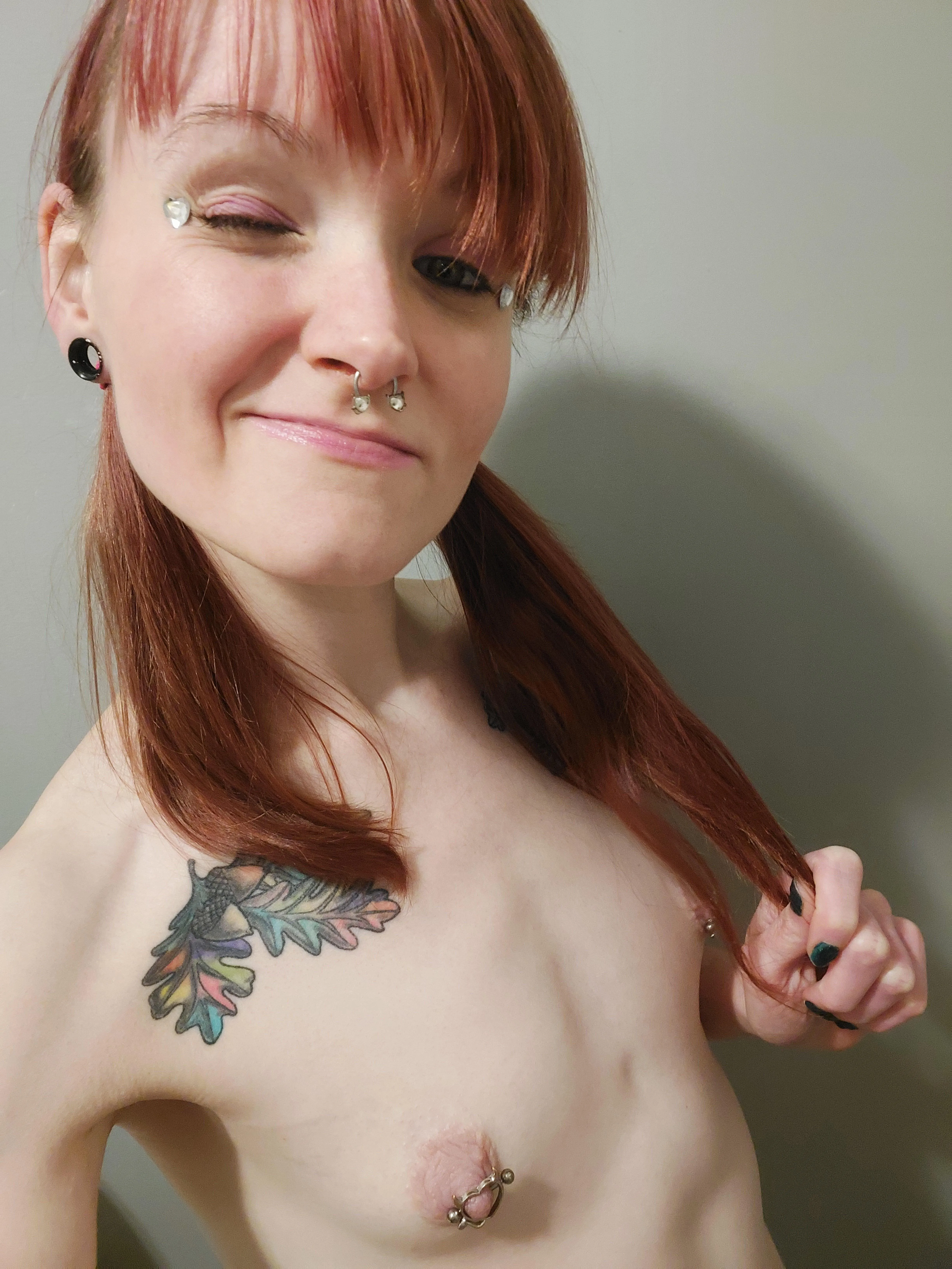 Please suck on my pierced titties.