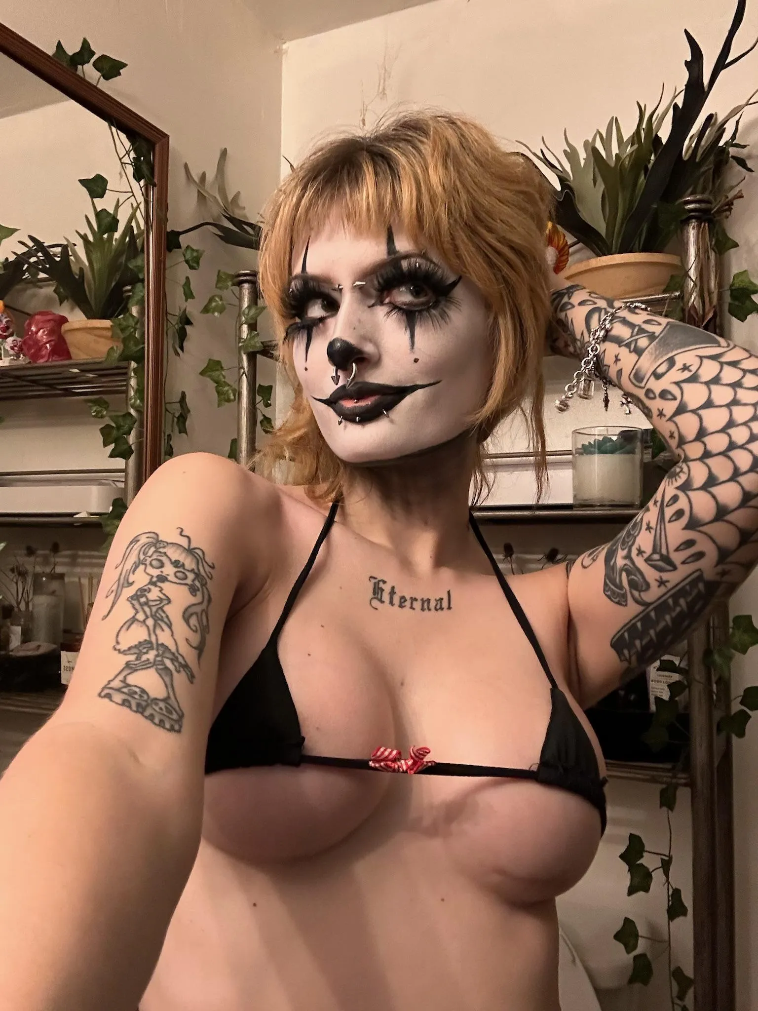 this inked clown girl wants to play