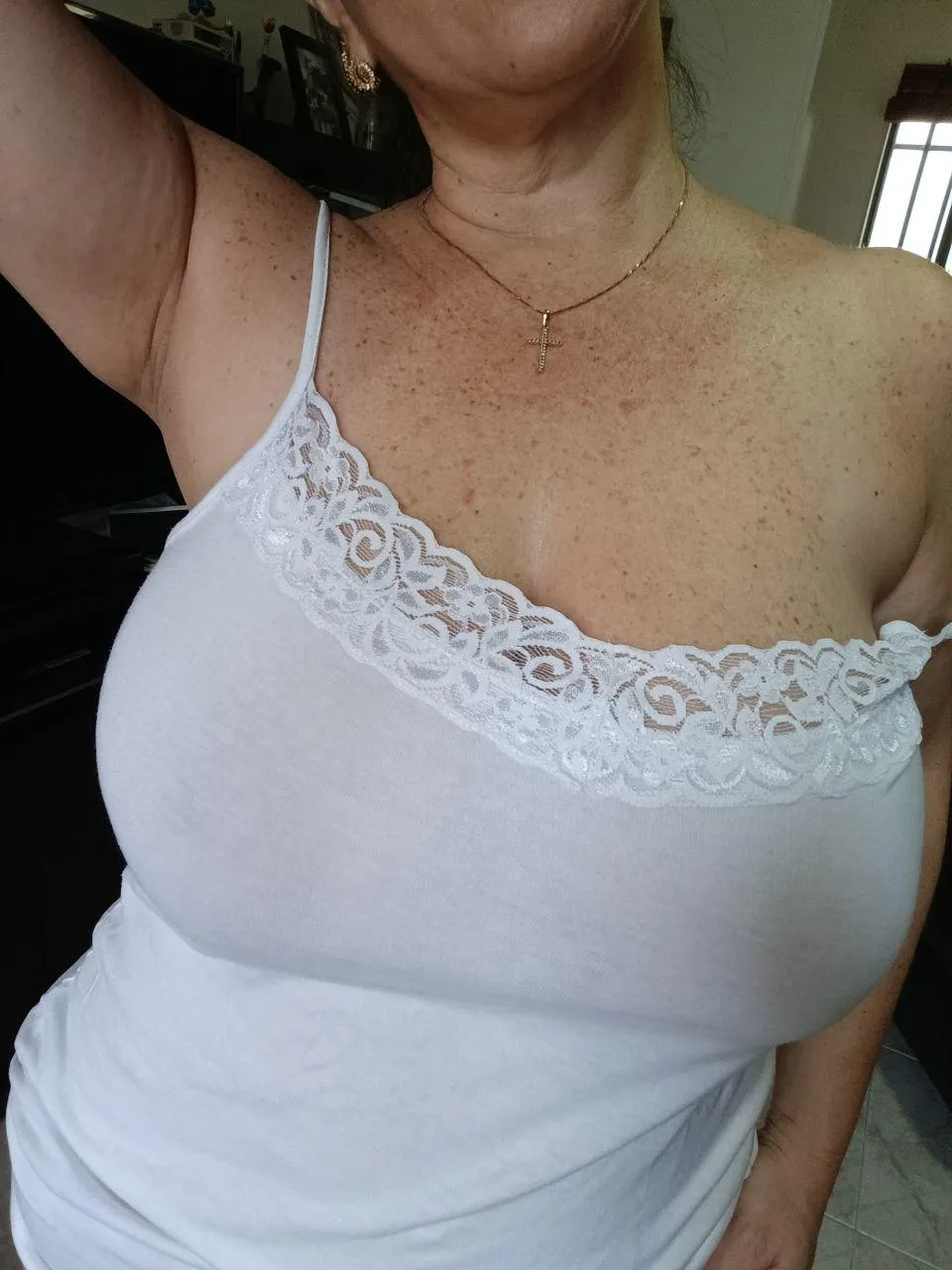 thought my cleavage looked best in white, but I'm not sure anymore