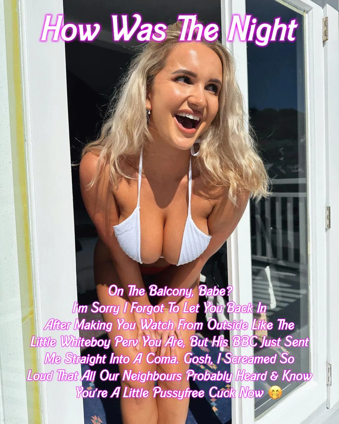 Wouldn't it make you so horny that she forgot all about you while she was enjyoing her black bull?