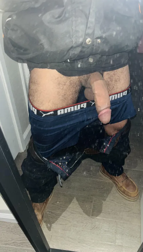 My hung cock at work I need a helper 😜