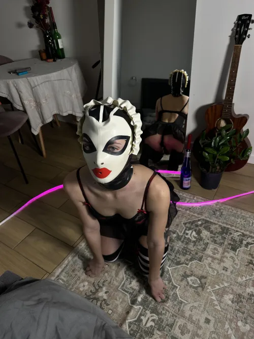 Obedient toy waiting for a new game