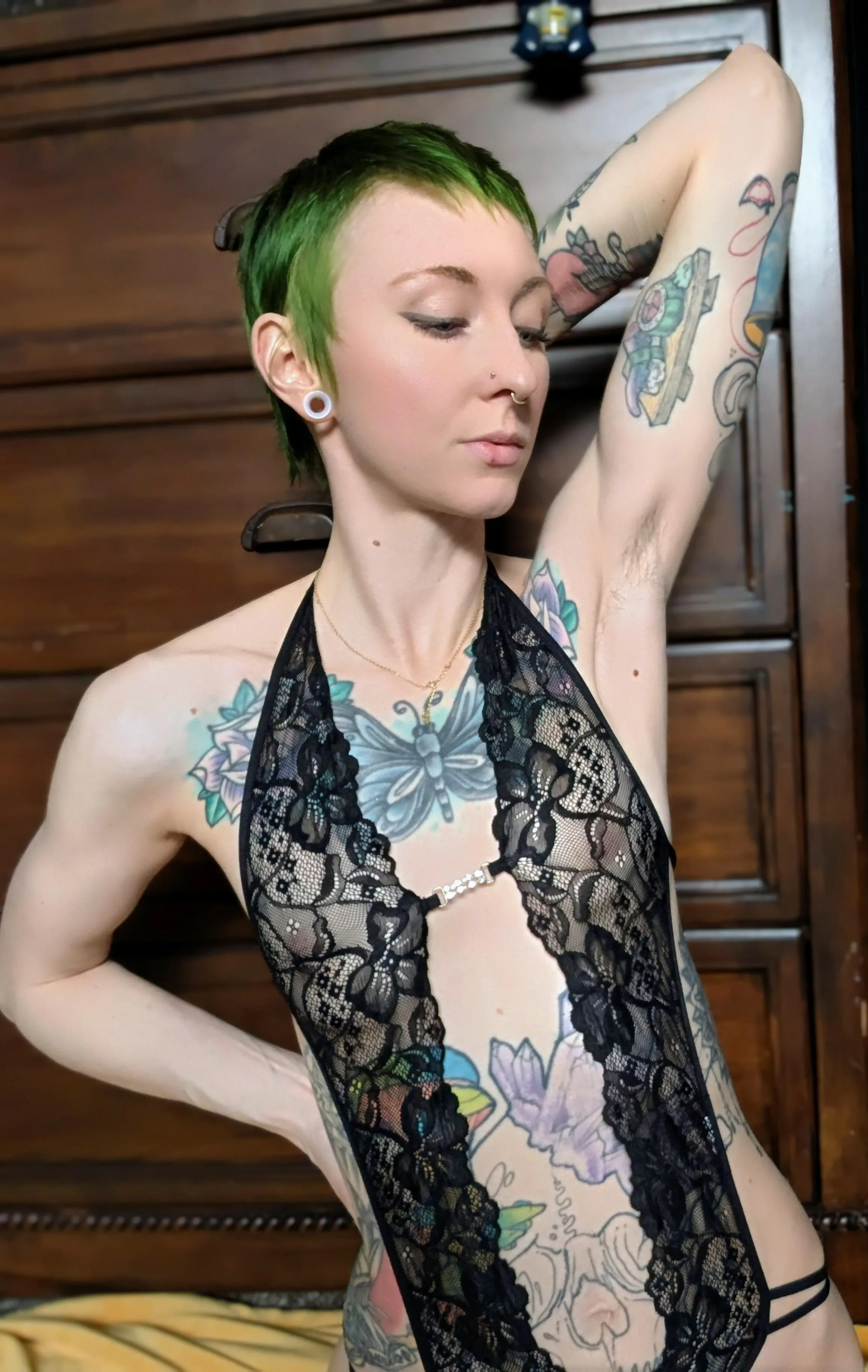 Wearing lingerie always makes me feel a little more masc 🙈