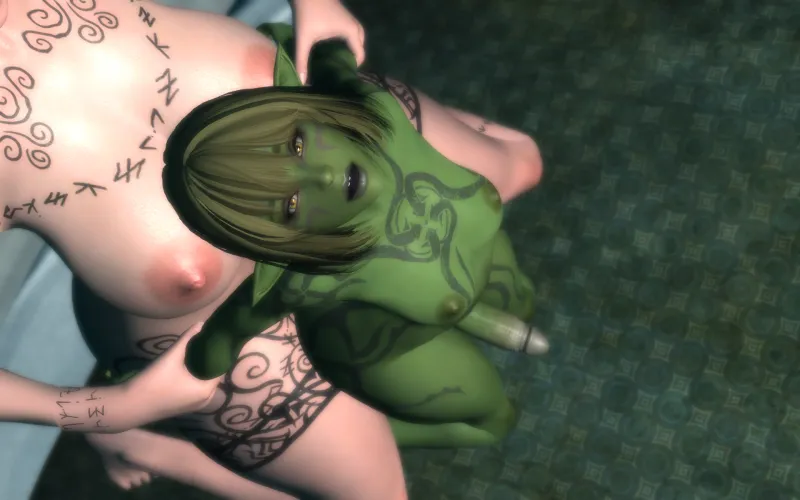 A Sissy Goblin being put in his place.