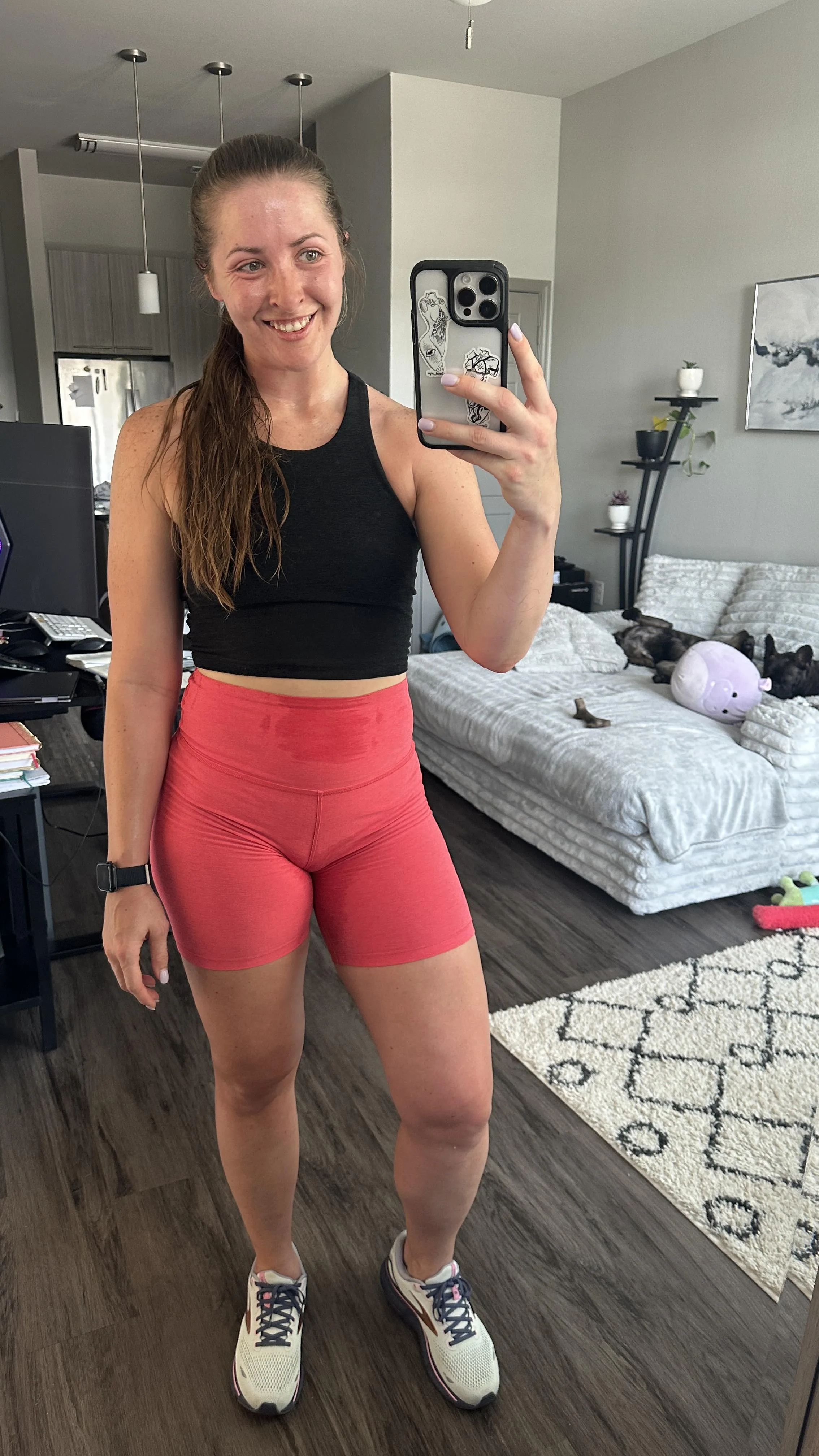 all smiles after my run