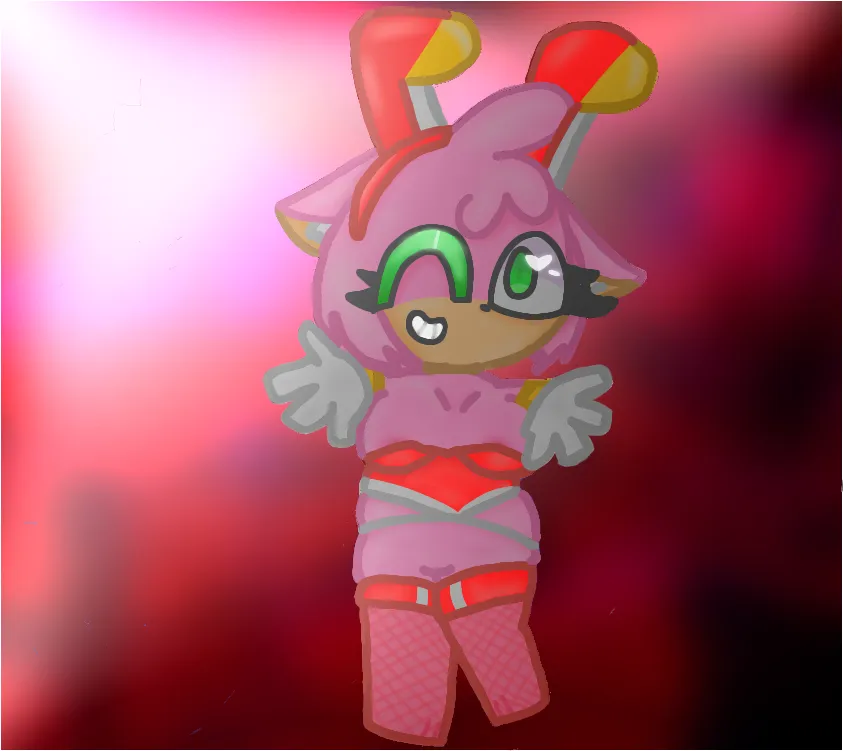 Amy's new bunnysuit!