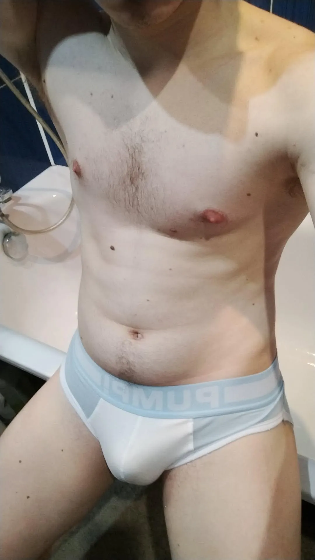 Cmon dad why u staring at my bulge? Don't be shy and help me with it. Dm open
