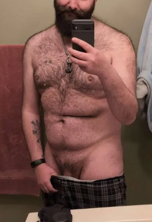 First time posting lewds on Reddit. Any love for fuzzy boi with chub?