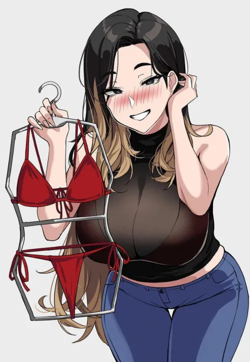 Heyyy~ I got that top you asked me to get~ Wanna try it with me?