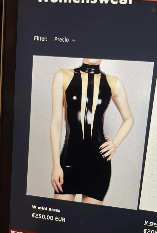 I am so bored by plain latex. Thinking of buying this latex minidress at Cocolatex.  Yeay or nay?
