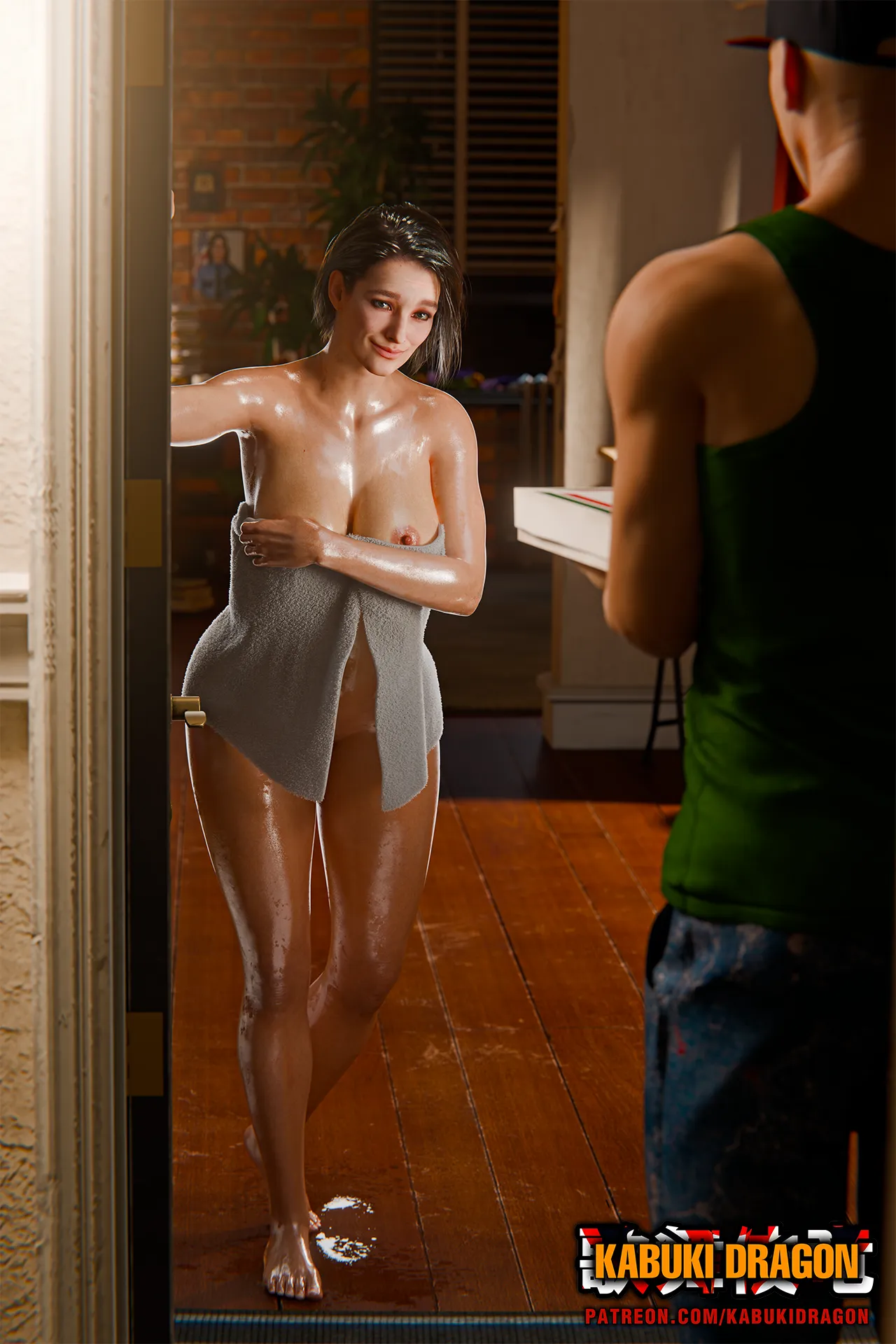 Jill Valentine - Getting Some Pizza (KabukiDragon)