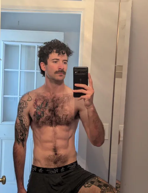 Just shaved my face… But no where else