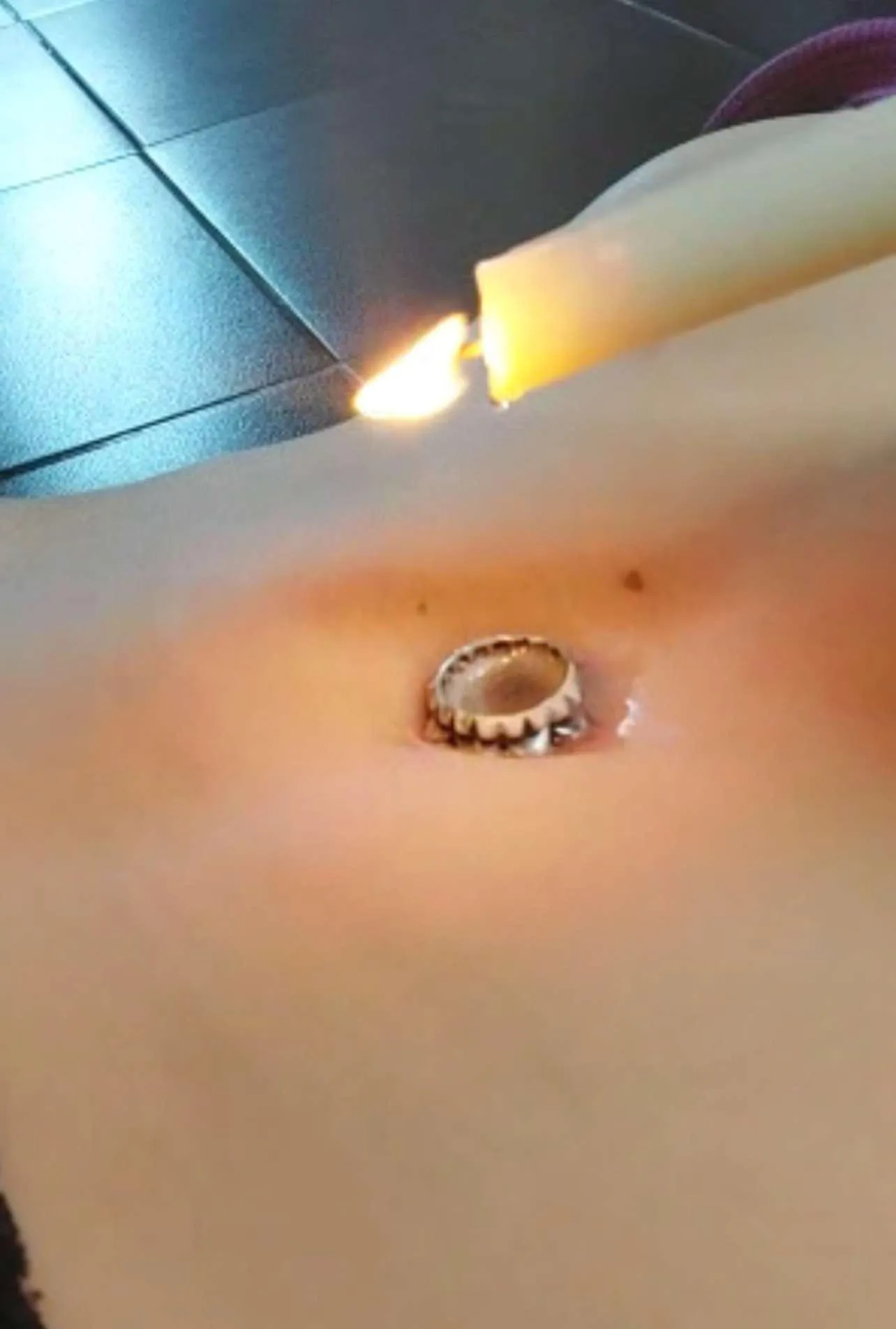 Melting my navel slowly