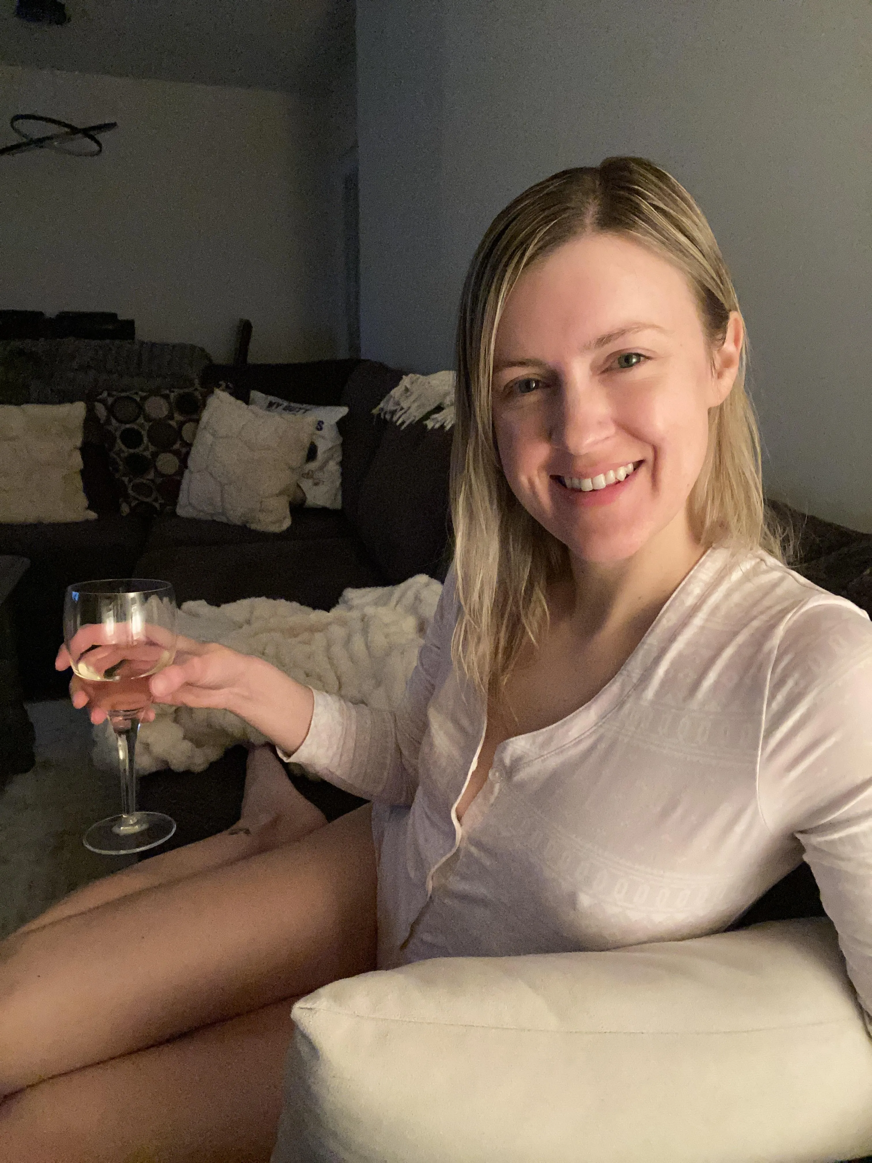 Nothing like a glass of wine and true crime documentary