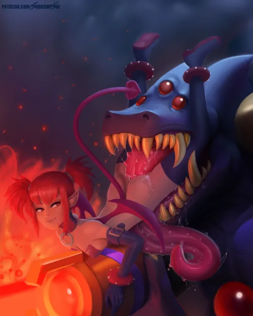 Rifle demon and Etna (Sudkampsin) [Disgaea]