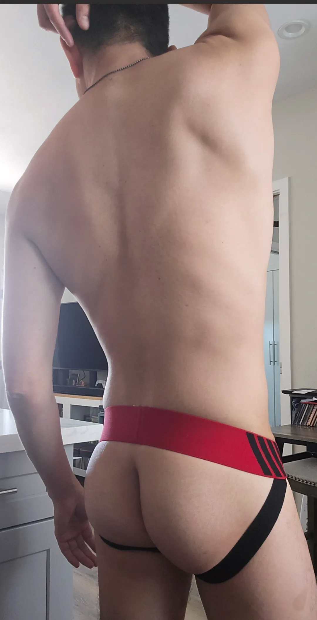 stretching in my jock