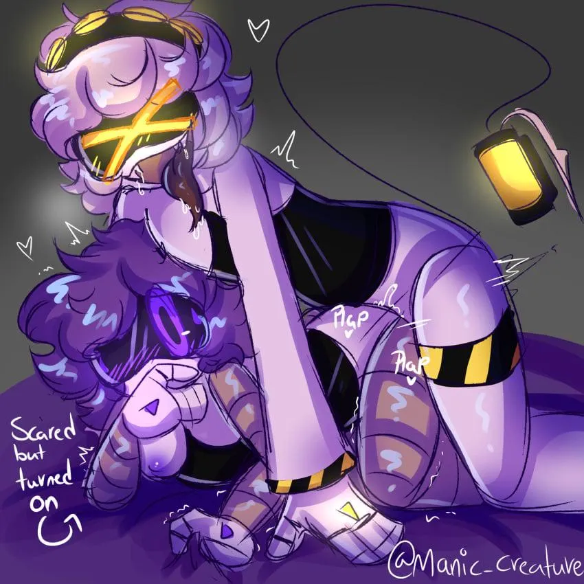 N pounding Uzi's Robussy~ (manic_creature)