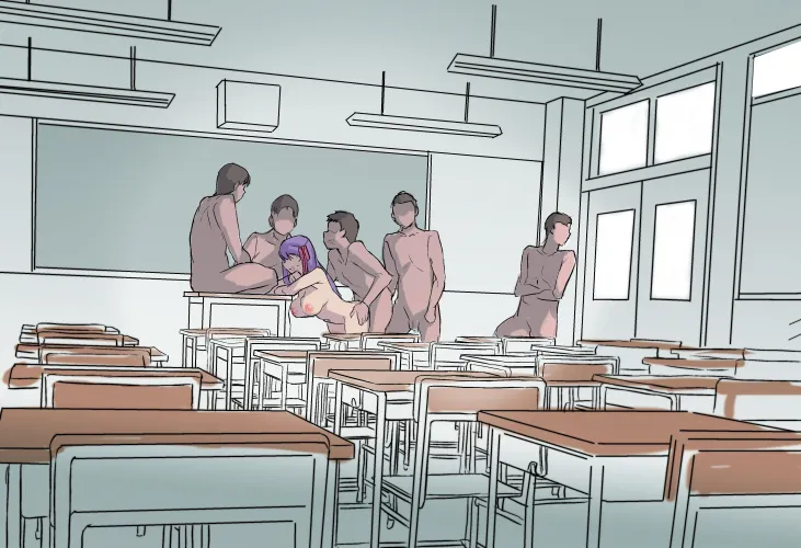 Sakura at class 💜