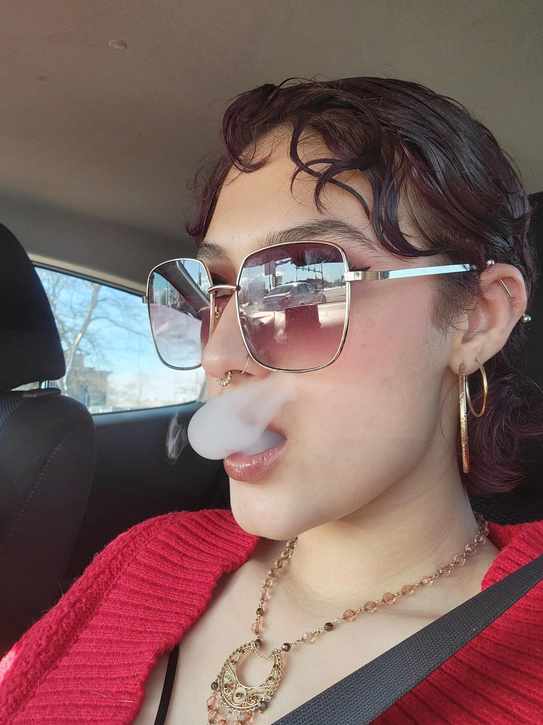 Smoke rises, just like your desire for me.