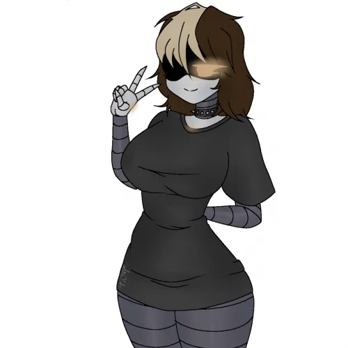 Some new WD oc her name is Onyx (nickname Ony) i will make more art with her aswell, boobies <3
