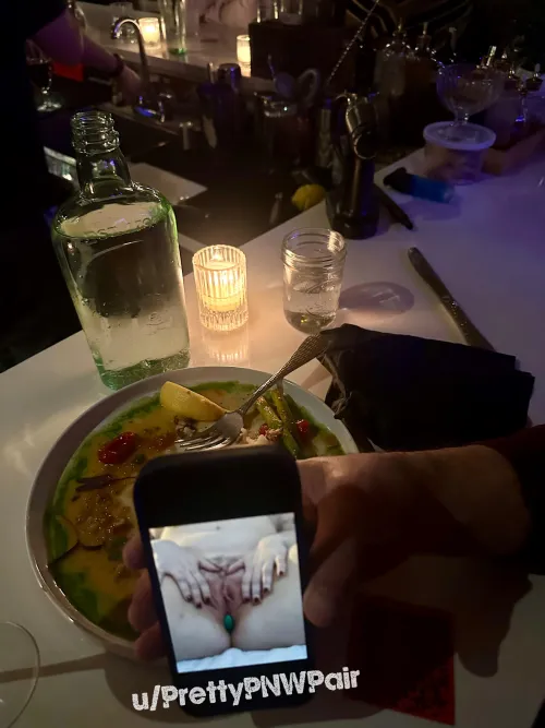 They sat us in a more exposed spot than we expected, so we had to get creative.