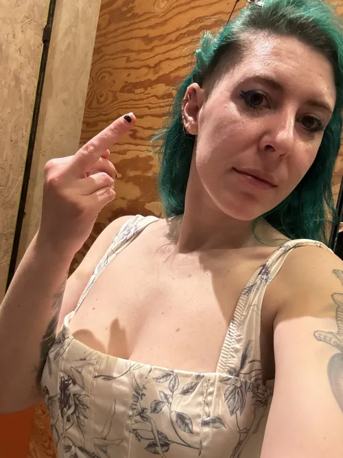 All I'd give you is the middle finger