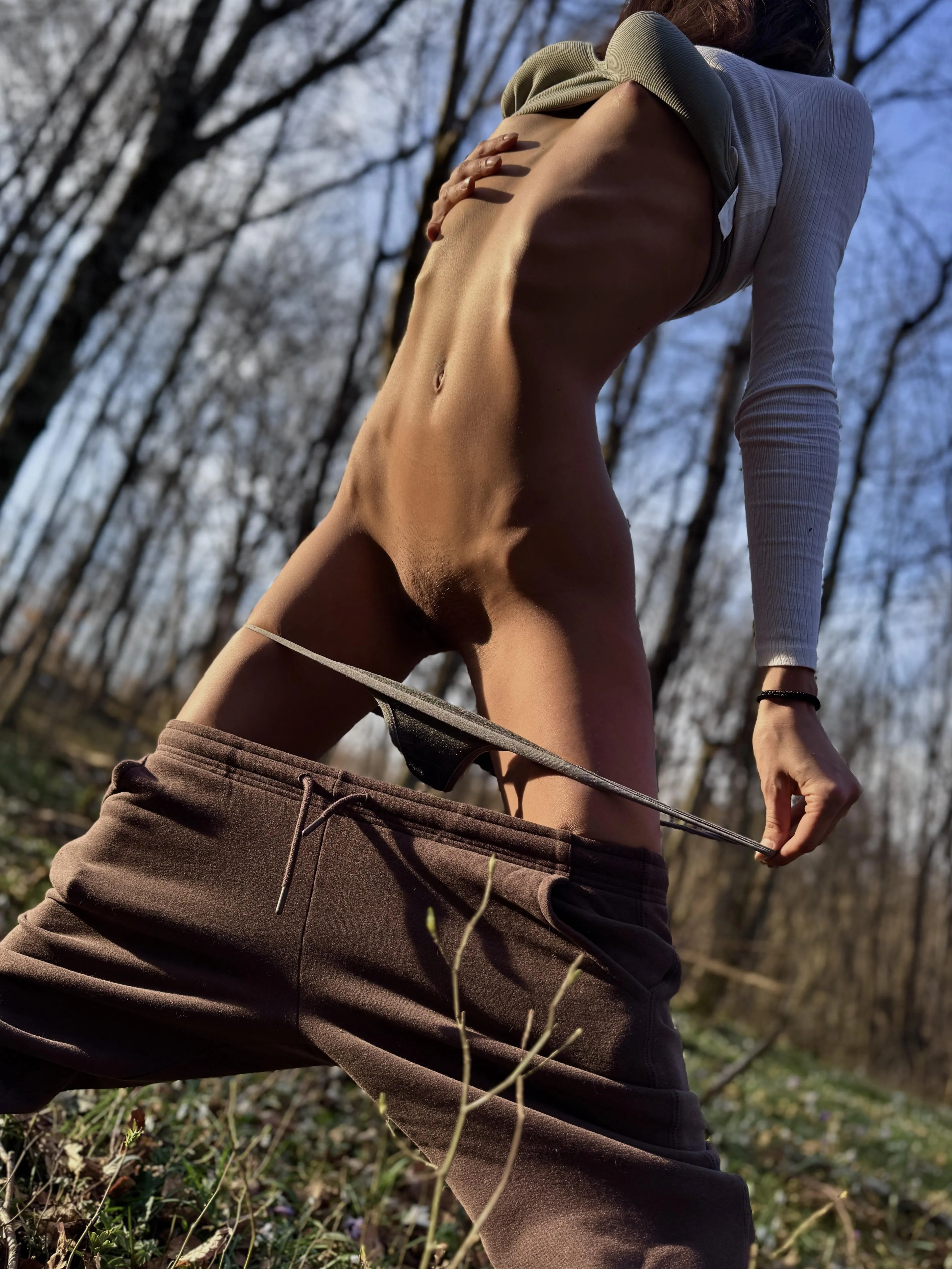 Chilling out in the woods