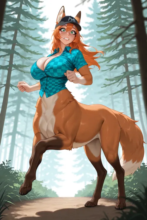 Encounter with a wild fox girl