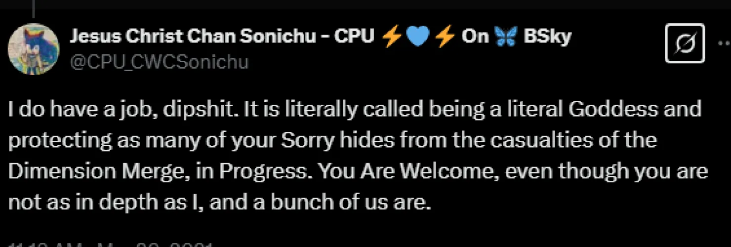 How is Chris a real person.