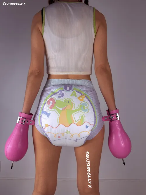 I think anti-diaper removal mittens are a form of chastity…upvote if you agree ☺️