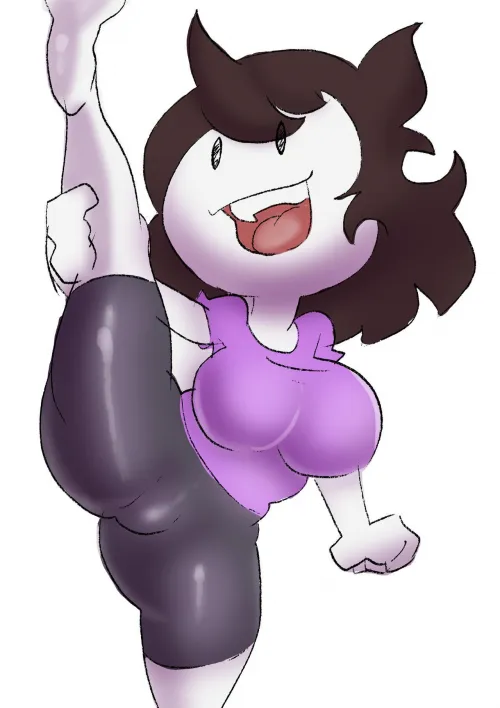 Just Jaiden stretching (Art by @Mclunky1)