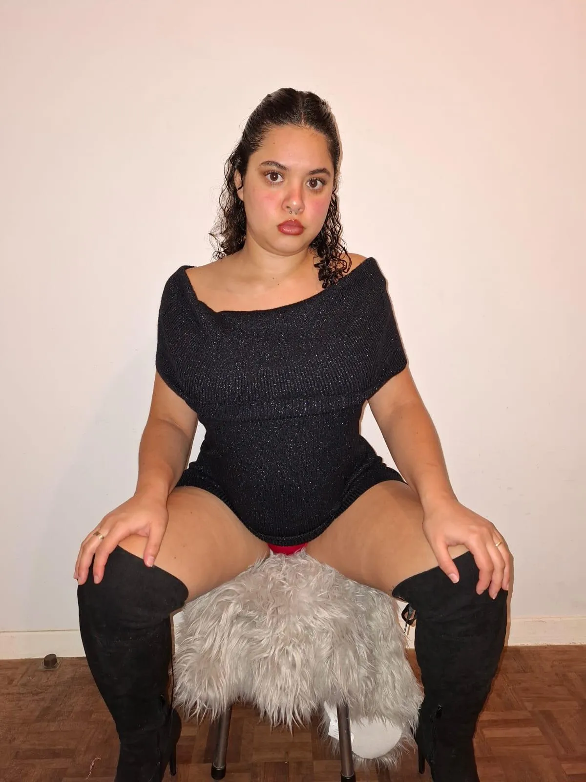 On your knees, slave