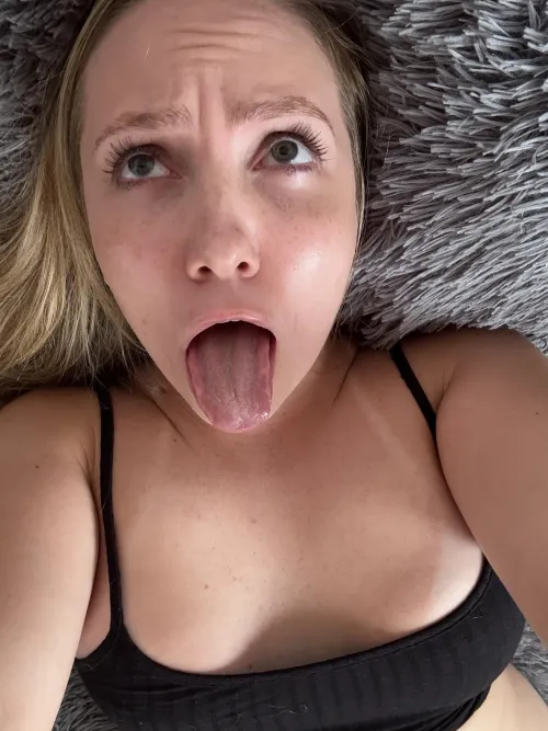 Ready to swallow every drop of it