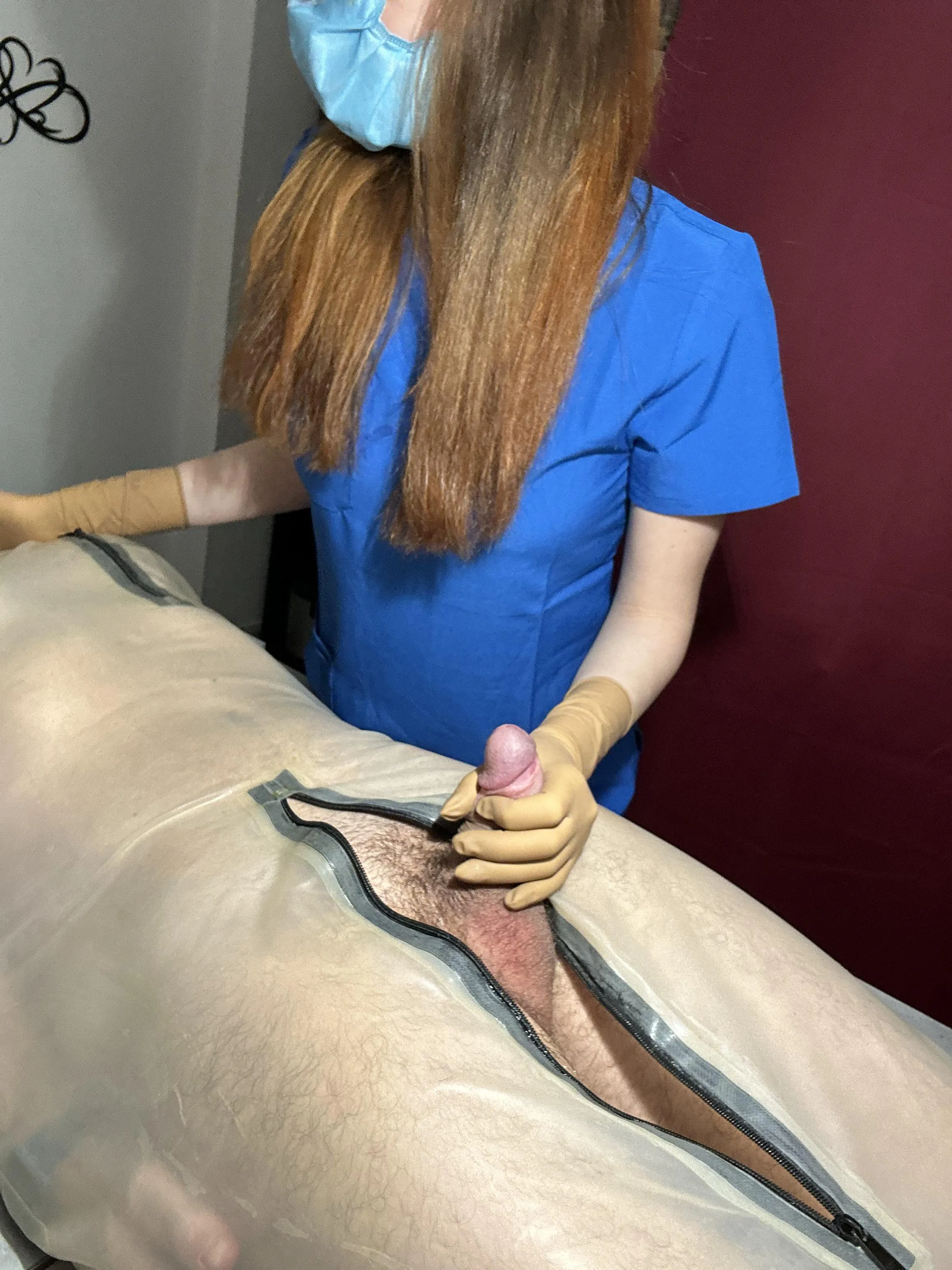 Shhh… you’re trapped now. No way out from your latex body bag.