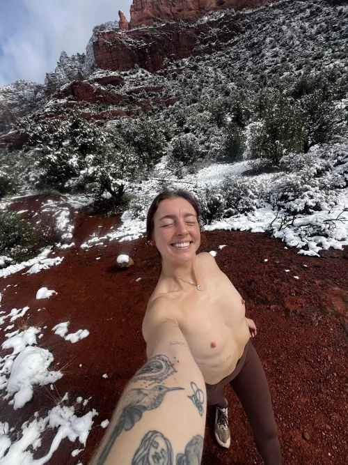 snowy desert tits