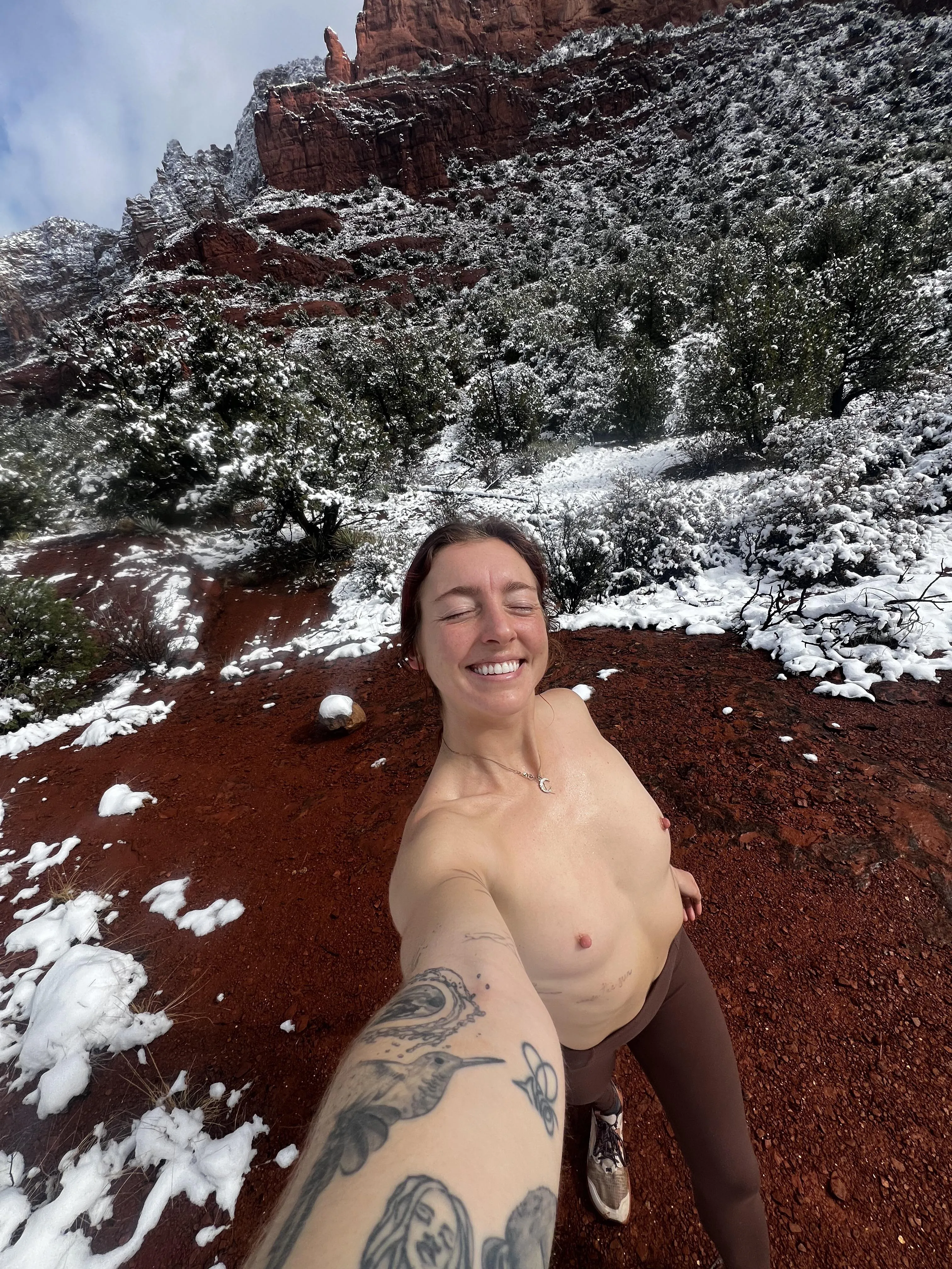 snowy desert tits