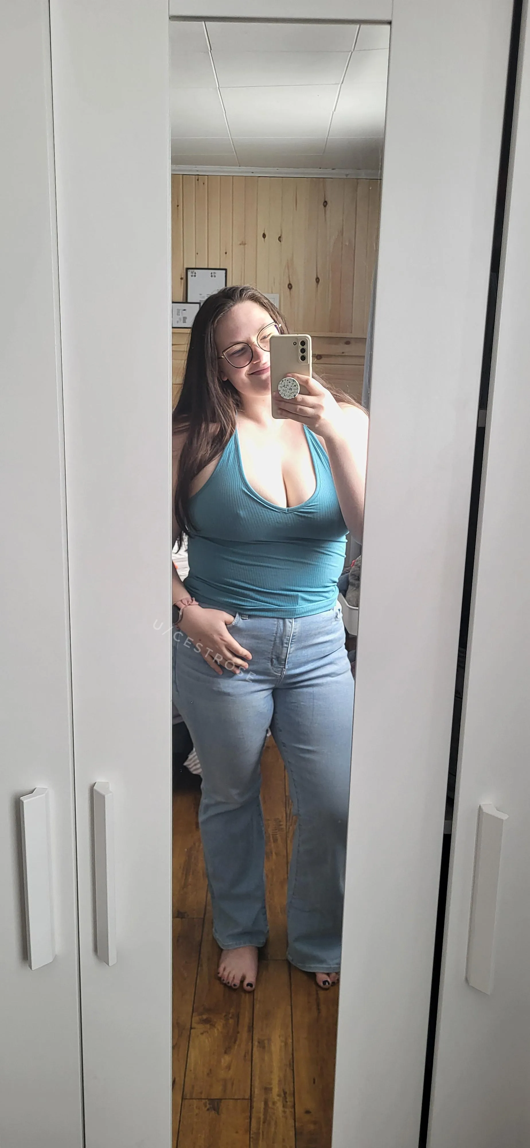 The halter top is all the support I need