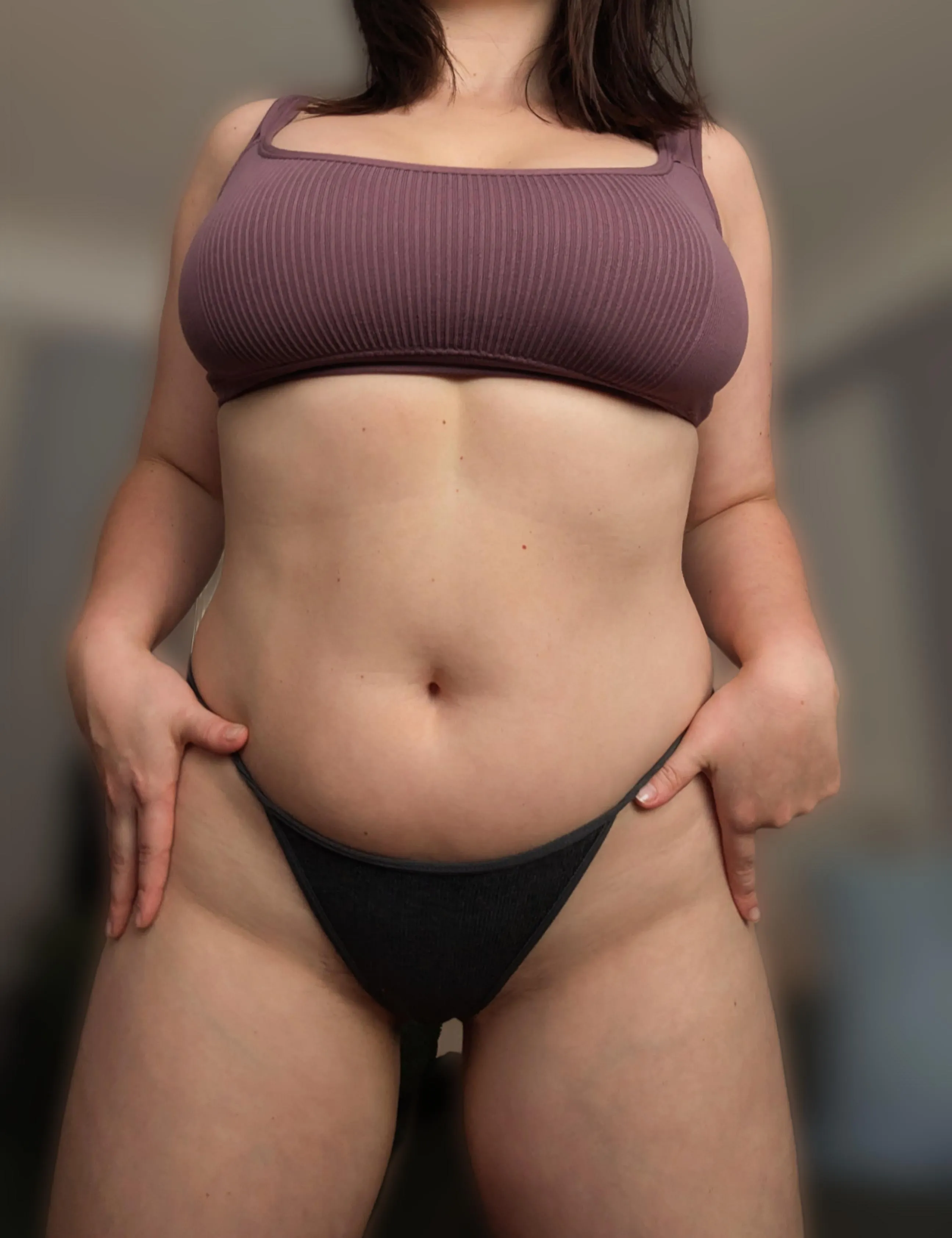 The type of thong that peeks over my tight jeans. You're welcome. XOXO Katie