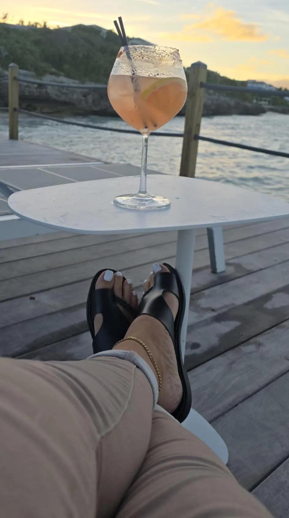 White toes as 10 sunset!