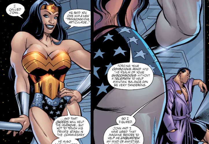 Wonder Woman consoles Superman [JLA (1997) #83]